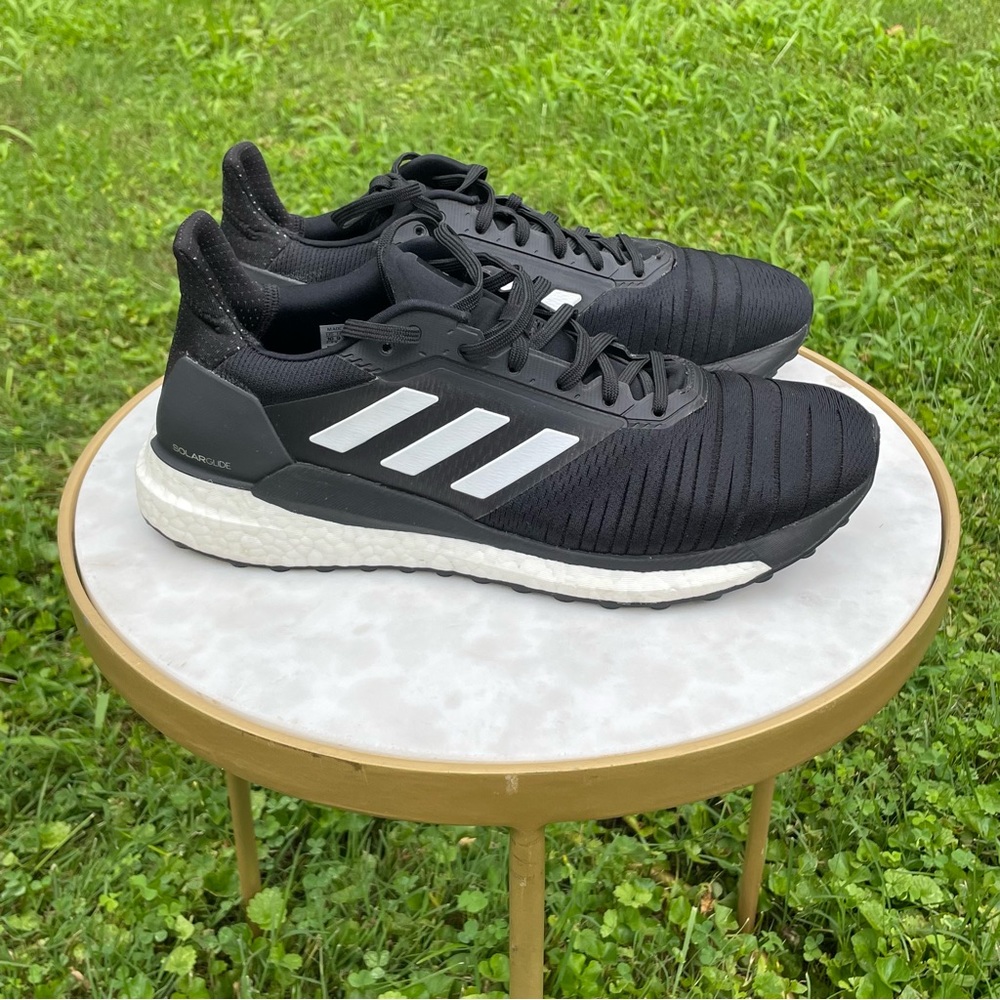Adidas Solarglide sneakers Black/white mens size 10
